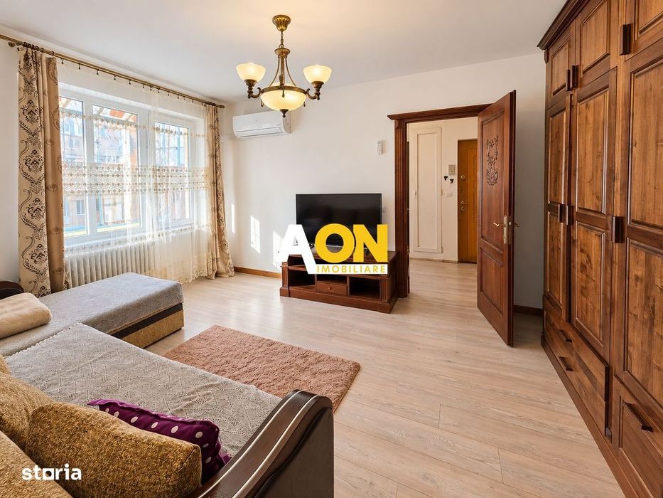 Apartament 2 camere, 53 mp utili, mobilat, utilat, etaj 3, Centru