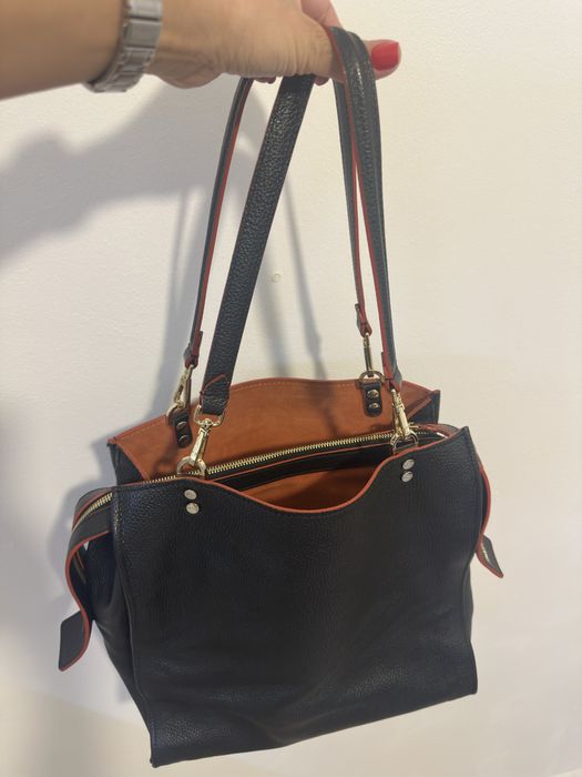 Geanta Musette,piele,stare impecabila,