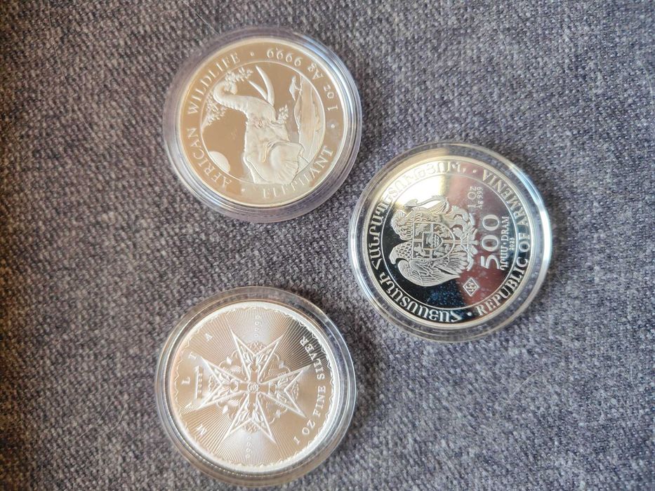 Монети от 1 oz.2 oz