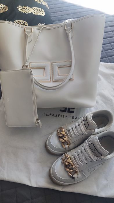 Elisabetta Franchi Оригинална кожена чанта