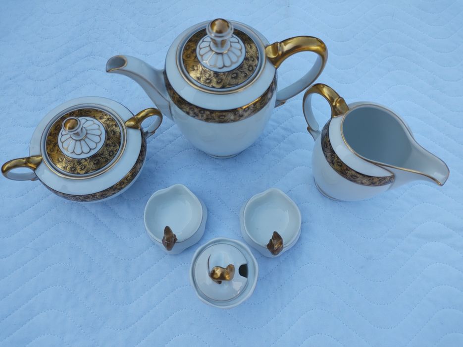 Set ceainic si sosiera portelan original Bavaria & Baruch