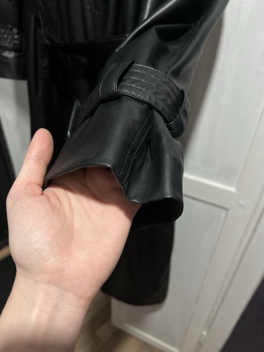 Кожанный Тренч ZARA