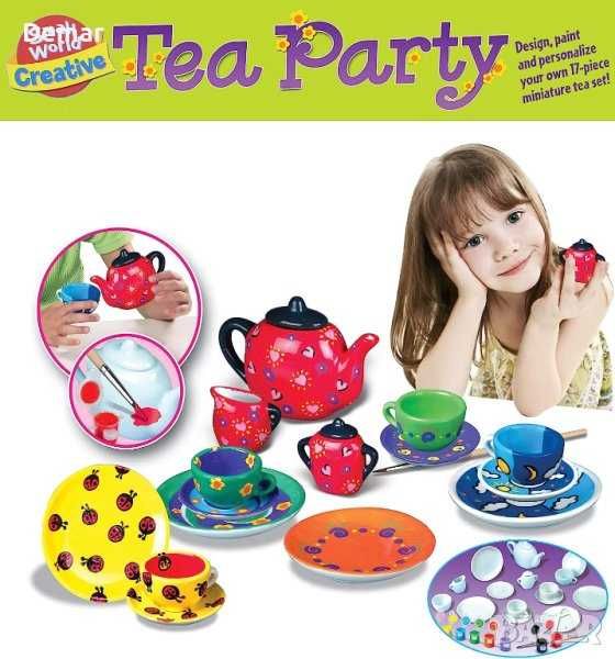 Комплект за рисуване на чаено парти за деца