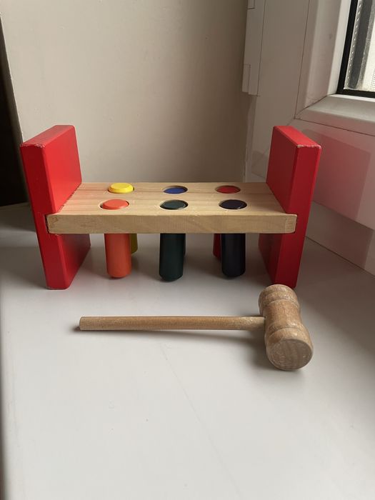 Монтессори деревянная развивабщая стучалка