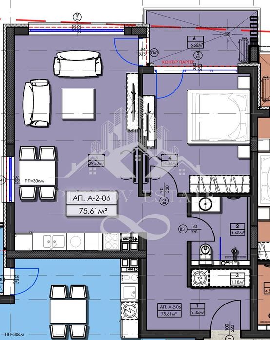 2-стаен в Пазарджик, област-гр.Велинград площ 87 цена 87