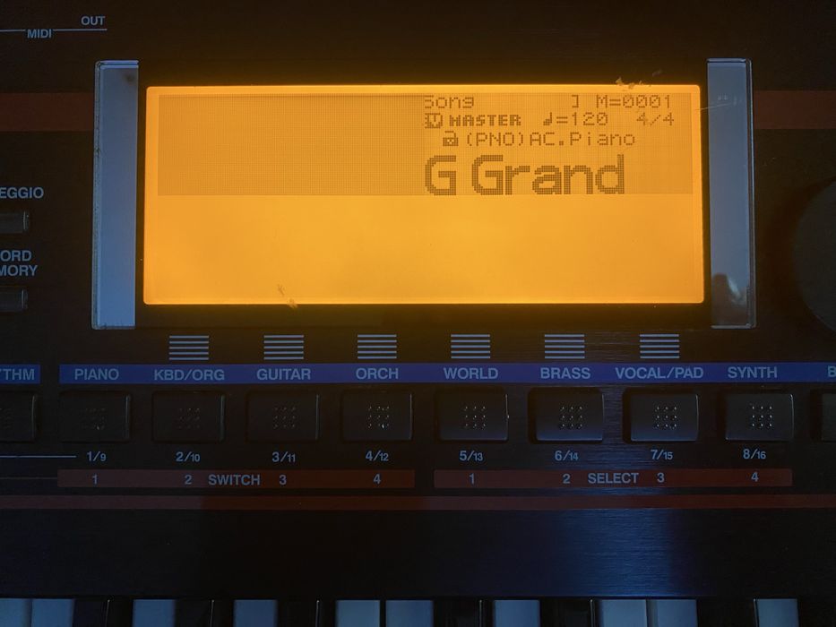synth Roland Juno-G ( probleme display )