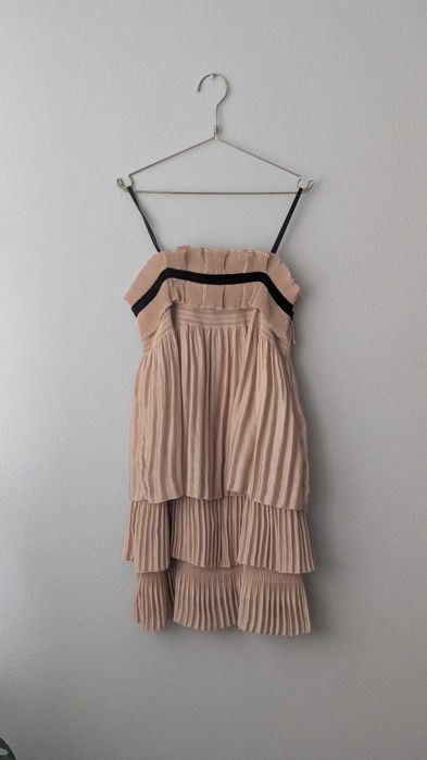 Шёлковое пудровое платье Diane von Furstenberg, 42р.