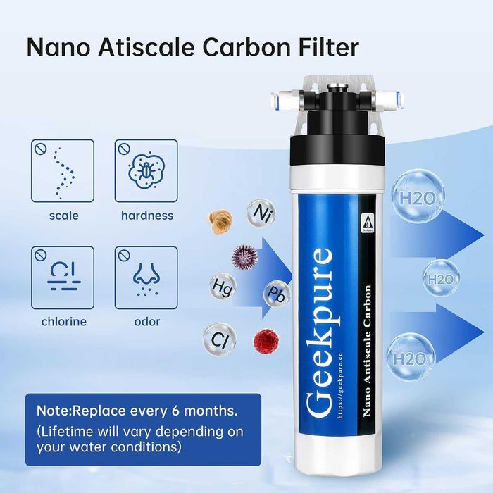 Sistem Filtrare Apa sub Chiuveta Geekpure - Filtru Carbon Activ