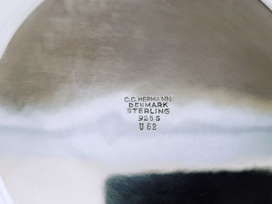 Cana Ceainic Argint 925 Sterling Danemarca .