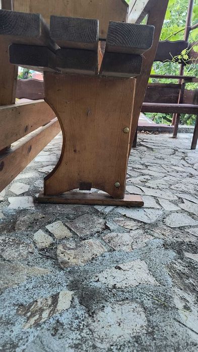 Градинка пейка от масивно дърво- 2 бр.