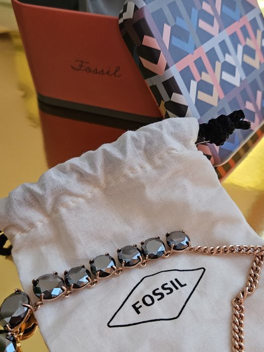 Lanț Fossil  auriu rose