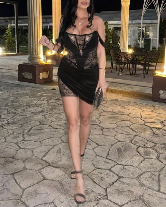 Rochie deosebita catifea