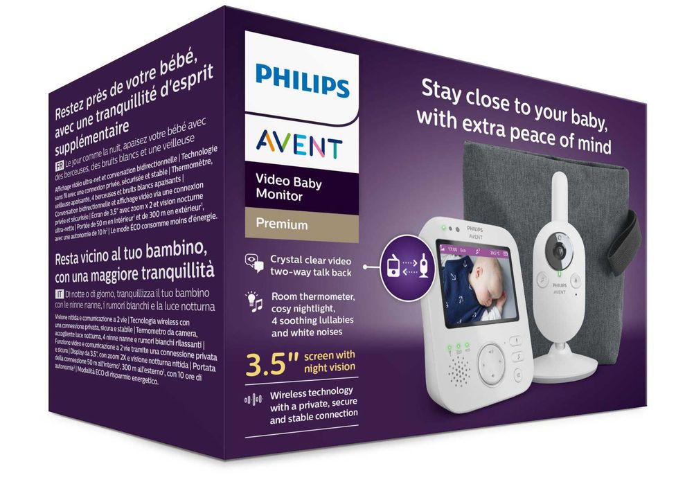Philips Avent SCD892/26 бебефон, видеофон, бял (Нов, Неотварян)