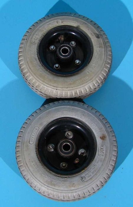 Roti cu cauciuc si camera pentru carucior electric 2.80/2.50-4 - set