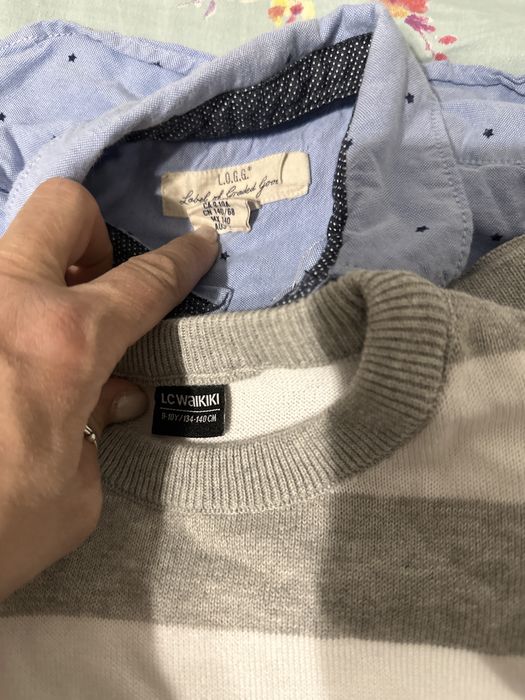 7 bluze, pulovere si o ie pt baieti de 7-10 ani 80 ron in total