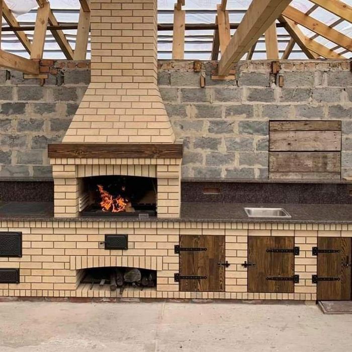 СТРОИМ ЛЕТНИЕ КУХНИ.Барбекю. Очаги под ключ