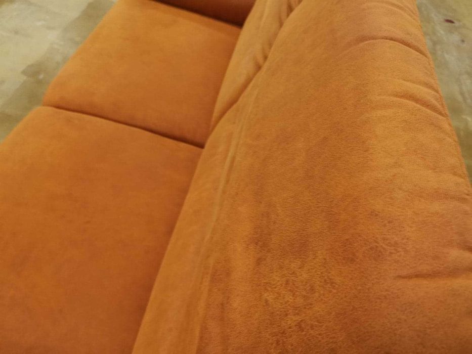 ПРОМОЦИЯ!!! Две тройки от плат алкантара, цвят оранжев "Memphis"