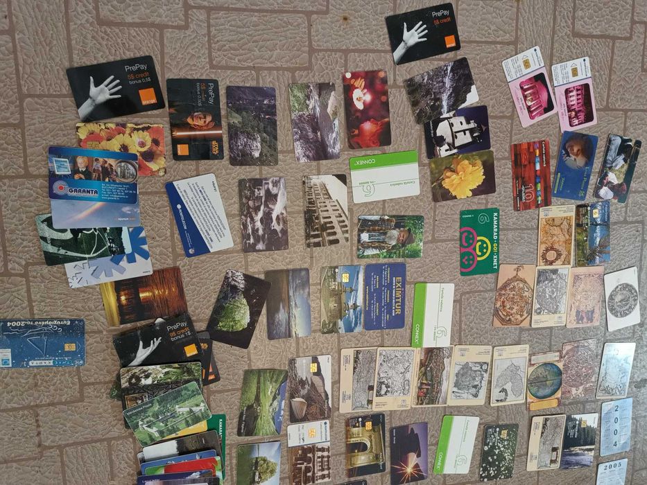 Colecție/set 100 cartele telefonice vechi anii 2000/Peste20 aniVintage