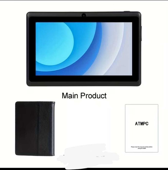 Tabletă de 7'', 4GB x 32GB + Husă + Cablu date, NOUA