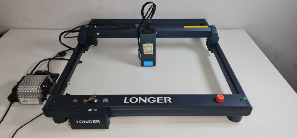 Лазерна машина за гравиране и рязане Longer B1 30W с Air Pump