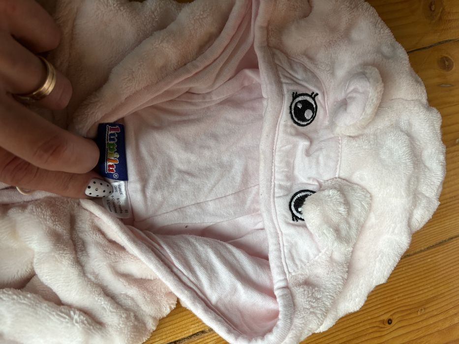 Salopeta din plus marimea 80, 6-12 luni, mansete reversibile