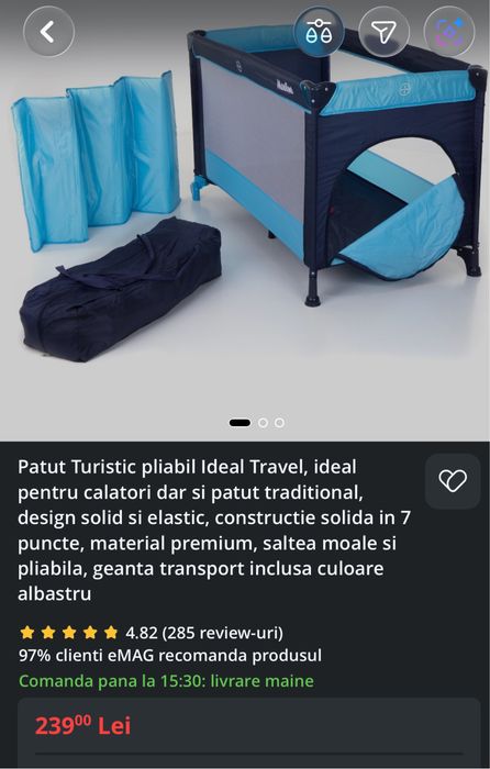 Paturi copii pliabile
