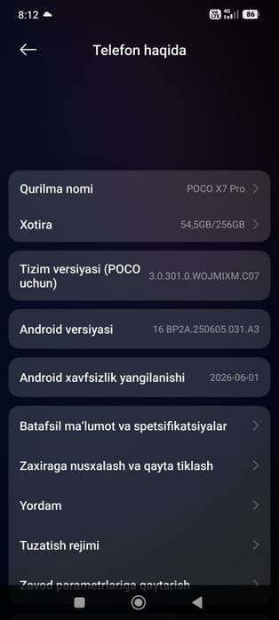 poco x7 pro sotiladi xolati ideal