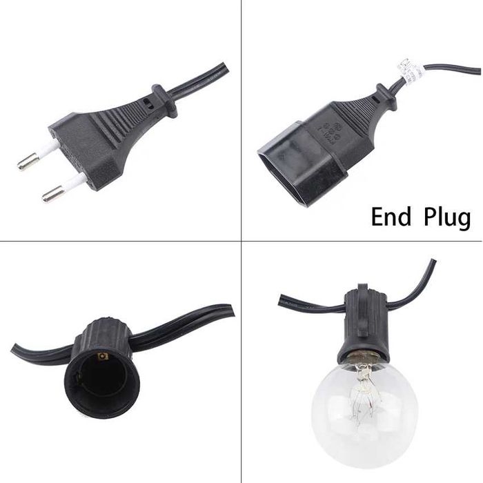 Ghirlanda luminoasa lumini interior exterior instalatie 22m 50 becuri