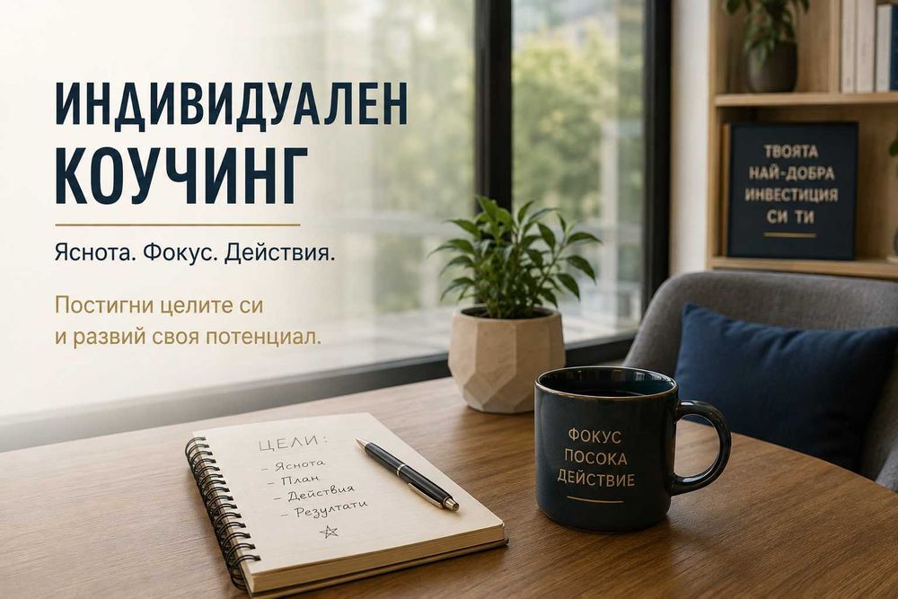 Индивидуален коучинг – яснота, фокус и реални действия