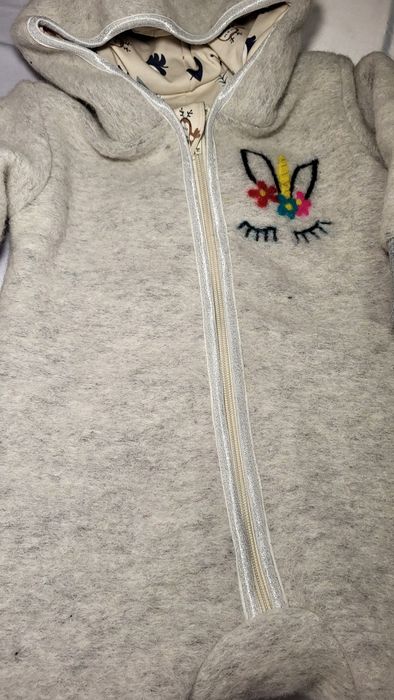 Overall din lana fiarta 0 - 1 an