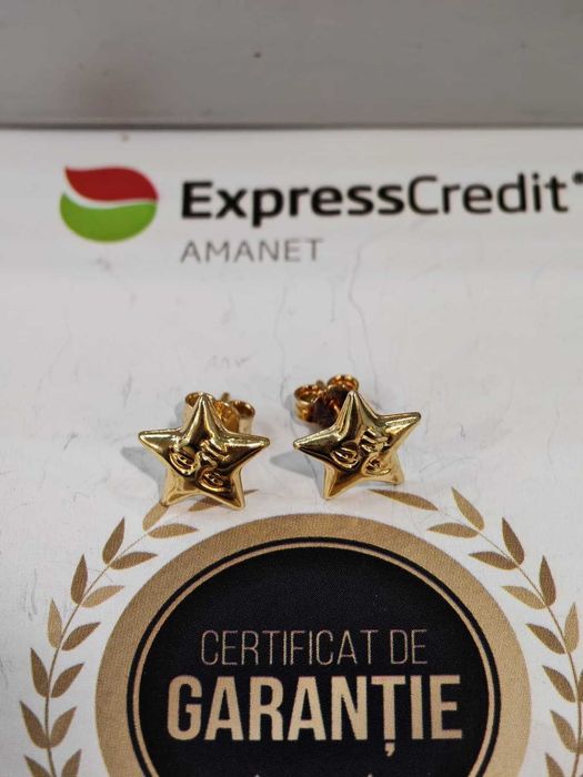 (Ag44 B6574.1) Cercei aur 14K 1.20g