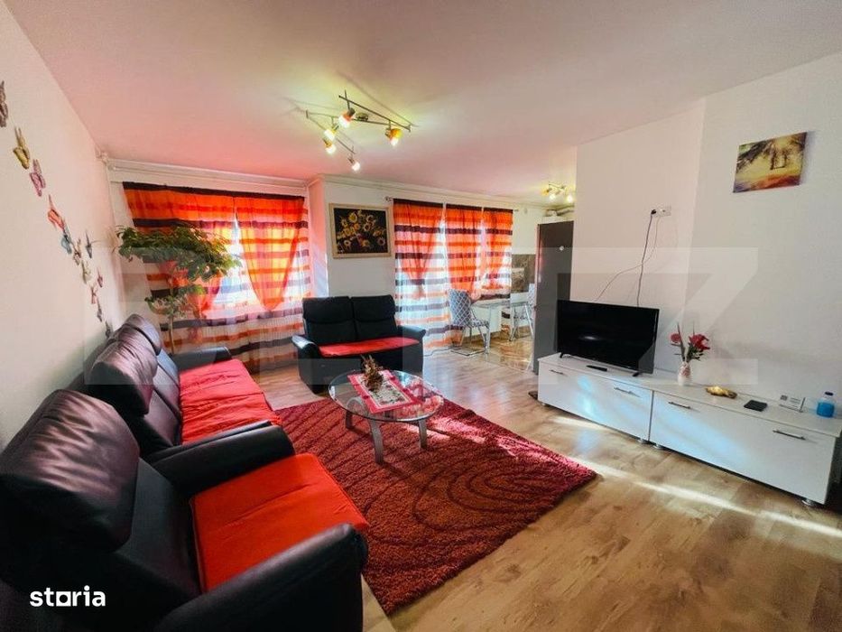 Apartament 3 camere, 64mp, parcare, etaj 1, zona Teilor
