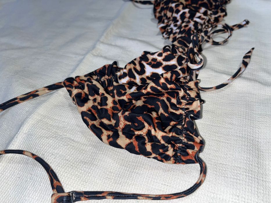 Топ бикини леопардов десен