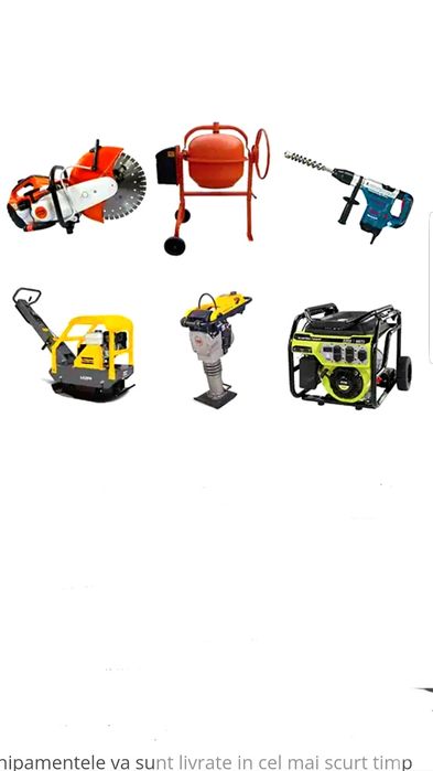 Inchiriez mai compactor, placa compactoare, picamer, generator