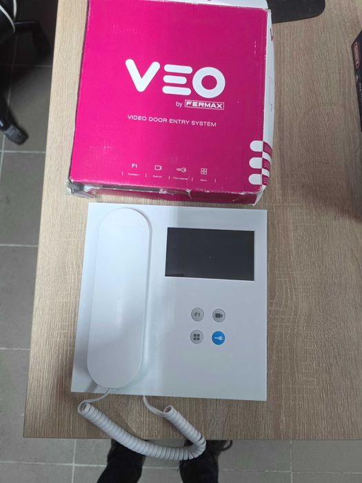 Interfon cu Monitor Fermax VEO 4.0 Duox Color 4.3", Plastic ABS, Alb