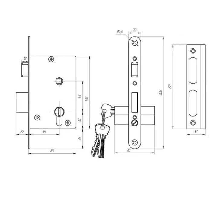 Продам новый замок врезной