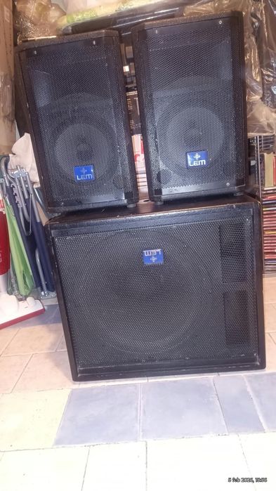 Sistem profesional Lem Cyclop  subwoofer activ+2 sateliți pasivi!