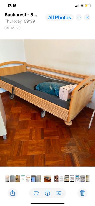 Pat medical cu telecomandă