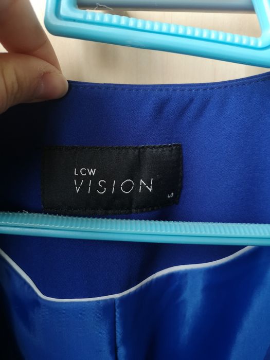 Sacou albastru casual