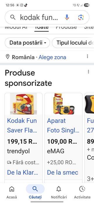 Kodak Fun Saver, aparat foto de unică folosință  super preț, noi, sigilate