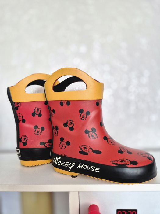 Детски червени ботуши за дъжд Clark's EU20,5/UK4,5 с Mickey Mouse/Мики