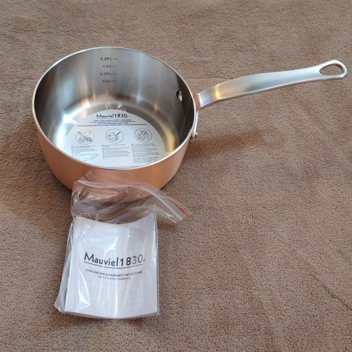 Тиган и касерола, медни Mauviel 1830, Франция.
