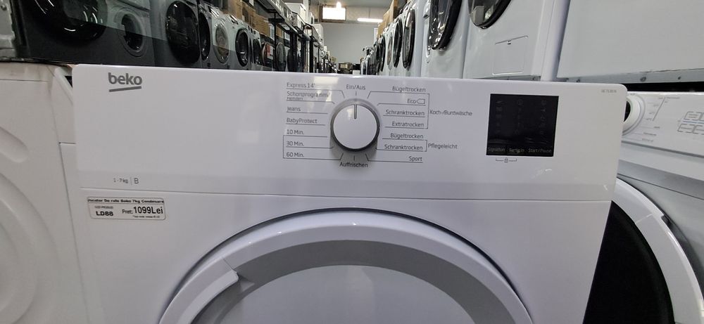 Uscator de rufe Beko 7kg condesare import GERMANIA Garanție LD88