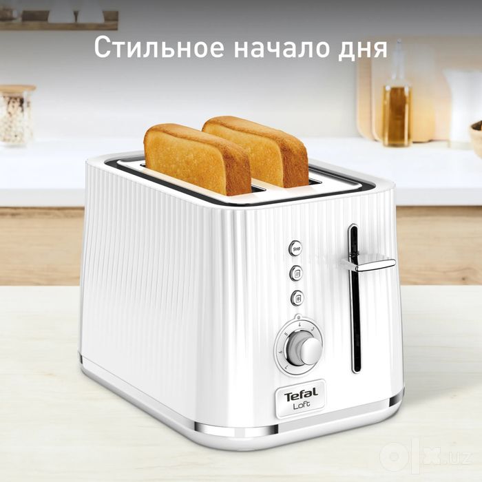 Тостер Tefal Loft TT761138, 2 ломтика