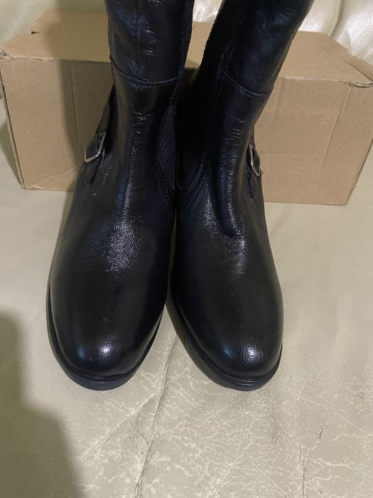 Christian lay - кожени дамски ботуши на ток