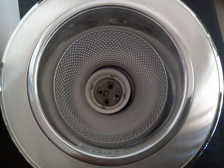 Spot nou, aluminiu, fasung ceramic, dm 20cm, max. 60W, interior/exter.
