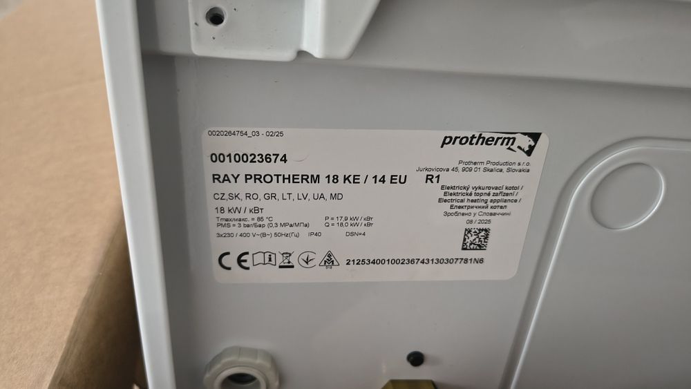 Centrala Electrica, Protherm Ray  18 kW - CA NOUA