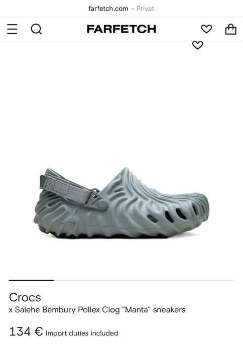 Crocs Pollex Clog “Manta” 42-43