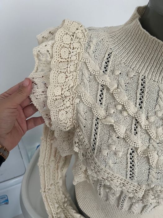 Zara плетена блуза поло S/M