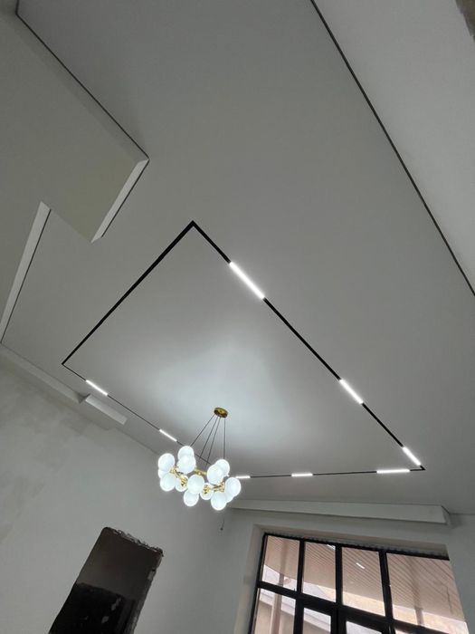 Световые натяжные потолки